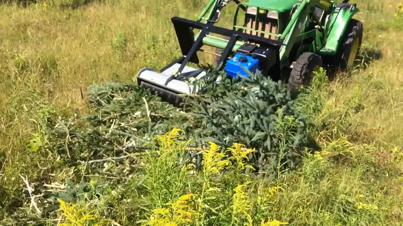 Forax Gas Powered Mulcher | Model Gp40 | 40" Cutting Width | 14Hp Kohler | For Tractors 1