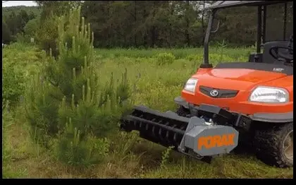 Forax Gas Powered Mulcher | Model Gp40 | 40" Cutting Width | 14Hp Kohler Motor | For Utv Side By Sides And Tractors 1