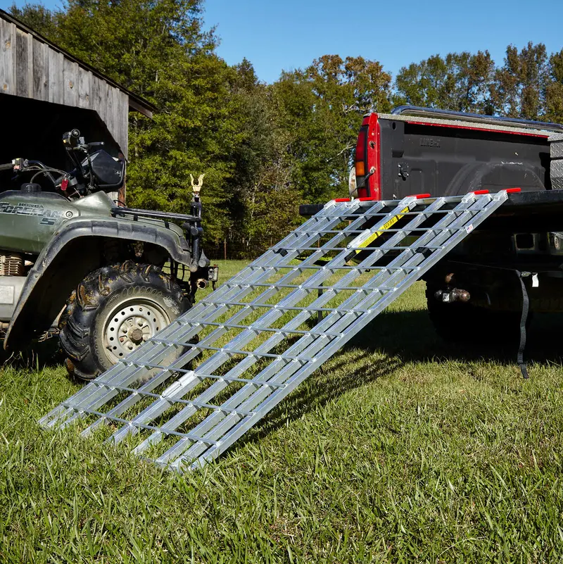 Forestry Supplies Portable Folding Aluminum Atv Ramps For Truck 2