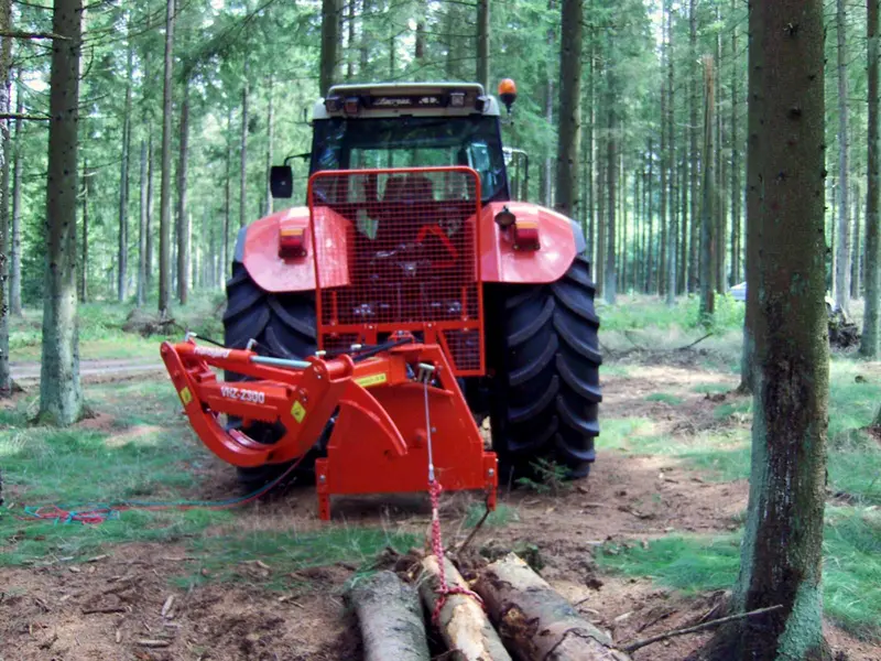 Fransgard 3-Point Hydraulic Forestry Grapple W/ Pto Winch | Model Vhz-2300 | Width 90" | 50-100 Hp | For Tractors 1