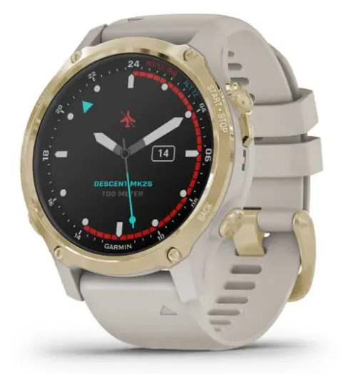 Garmin Dive Computer Smartwatch | Model Descent™ Mk2s  | 43Mm Case | Battery Up-To 7 Days | 100M Water Rating 1