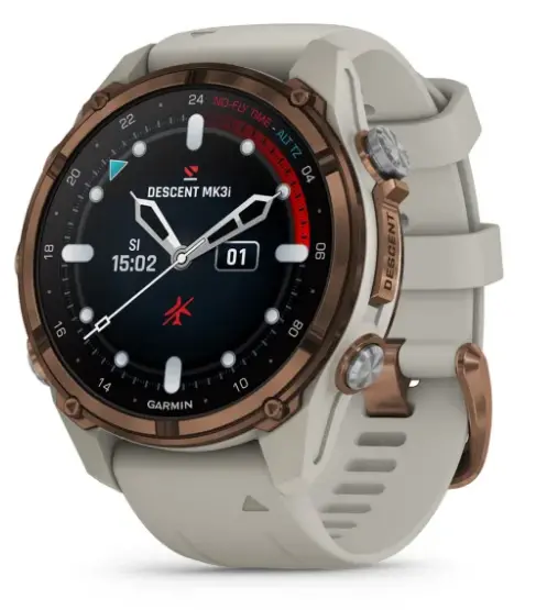 Garmin Dive Computer Smartwatch | Model Descent™ Mk3i | Case Size 43Mm | Amoled Display | 200M Dive Rating | Dive Mode Battery Up-To 30Hr 1