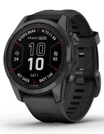 Garmin Fēnix® 7S Pro – Sapphire Solar Edition | Case Size 42 Mm | Battery Life 11/14 Days With Solar | Memory 32 Gb 1