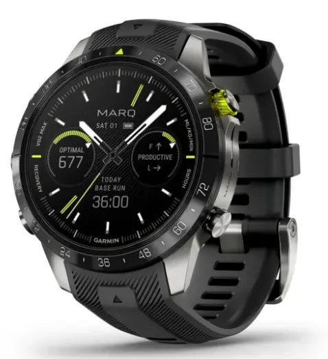 Garmin Marq® Athlete (Gen 2) – Carbon Edition | Case Size 46Mm | Amoled Display | Fused Carbon Fiber™ Case | Multi-Band Gps | 32Gb Storage 1