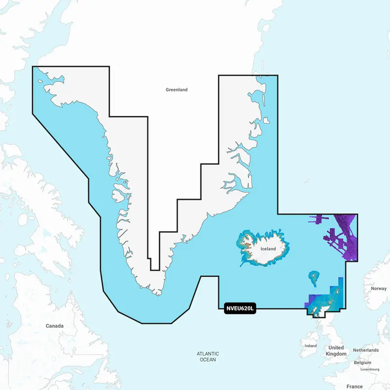 Garmin Navionics Vision+ Nveu620l Greenland  Iceland [010-C1270-00] 1
