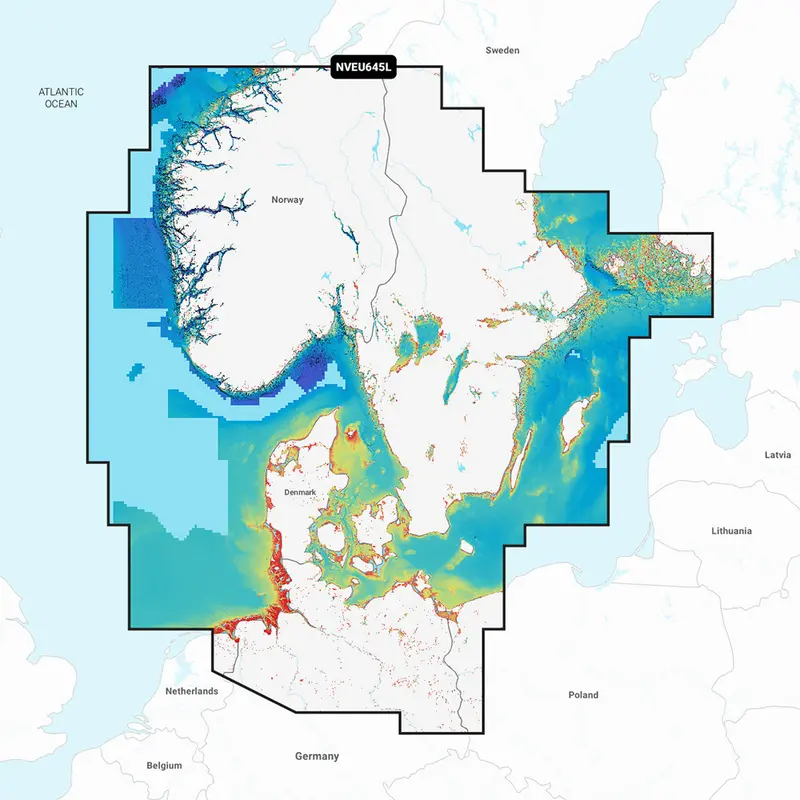 Garmin Navionics Vision+ Nveu645l Skagerrak  Kattegat [010-C1274-00] 1