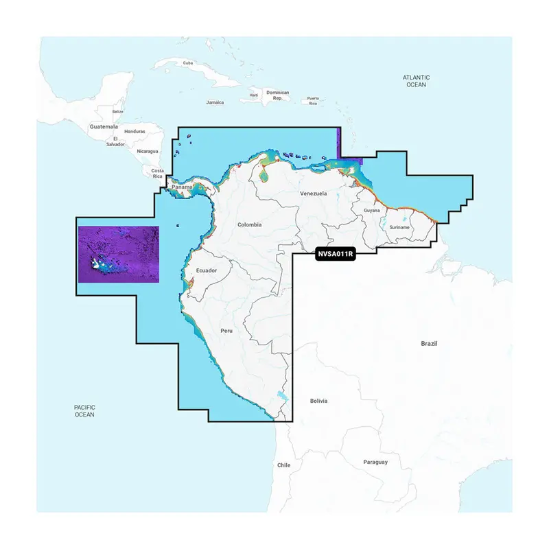 Garmin Navionics Vision+ Nvsa011r South America (North) [010-C1452-00] 1