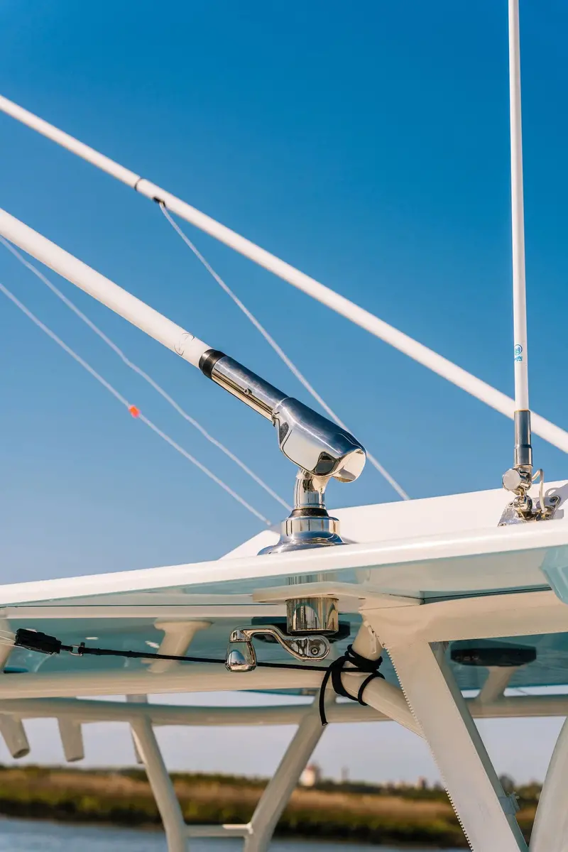 Gemlux | Bluewater Outrigger Base Pair | Model Or-Ba-01 | 3.25" Cutout | 33.0 Lbs Stainless Steel | For Internal & Collapsible Outriggers 1