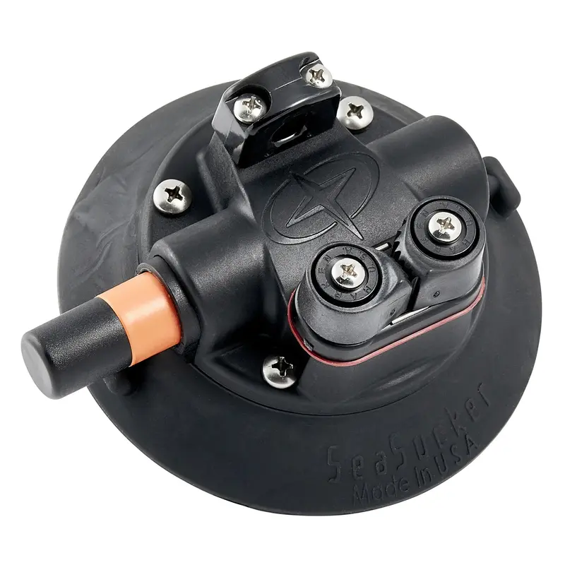 Gemlux | Seasucker Cam Cleat | Model Or-Cc | Width 5" | Weight 0.8 Lb | Suction Mount | For Halyards, Fenders & Center Riggers 1