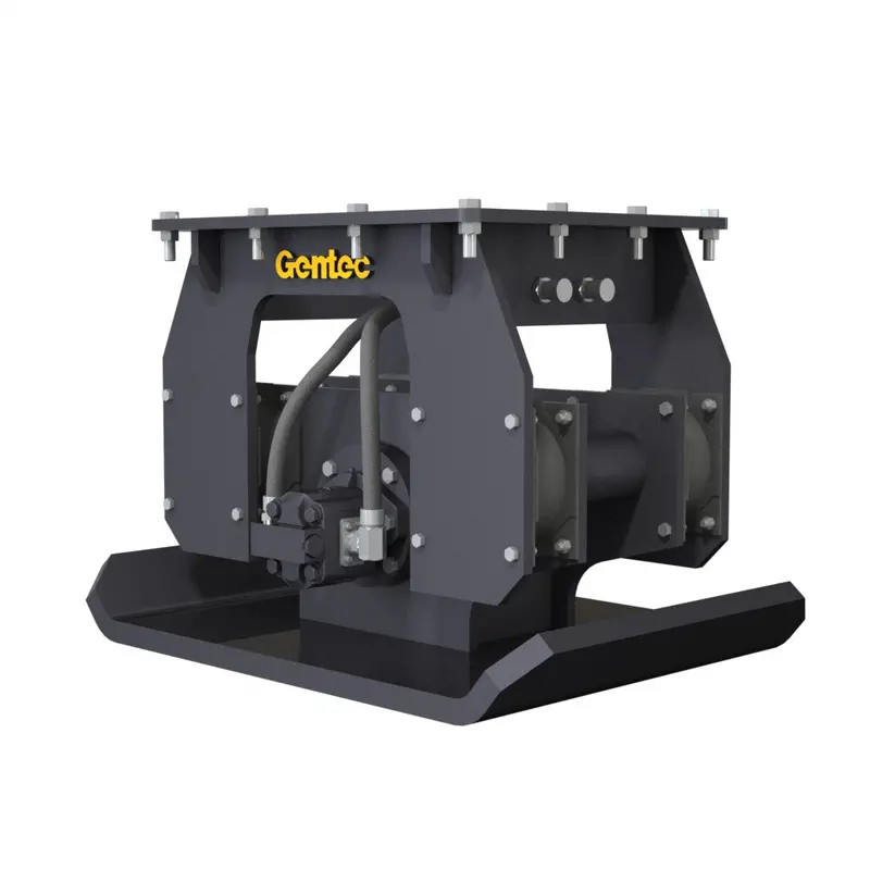 Gentec Equipment Hydraulic Plate Vibratory Compactors | Model Ge980f | Bottom Plate 29" X 40" | Machine Size 16–29 Tons | For Excavators 1