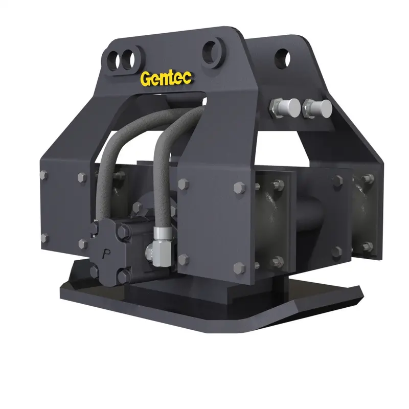 Gentec Equipment Pin-On Hydraulic Plate Compactors | Model Ge870 | Bottom Plate 18" X 21" | Machine Size 1.5–9.9 Tons | For Excavators 1