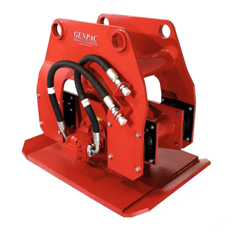 Gentec Equipment Pin-On Hydraulic Plate Compactors | Model Ge980 | Bottom Plate 29" X 40" | Machine Size 16–29 Tons | For Excavators 1