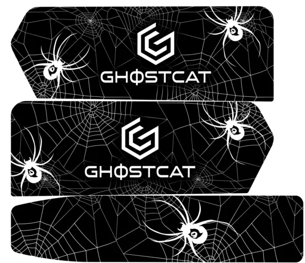 Ghostcat Bikes Accessories Bundle | Battery Decals, Bmx Kit – F Series, Drift Eight Metal Front Plate, Premium Tapia Seats, Rear Rack & Basket Options | For All Models Ghostcat Bikes 6
