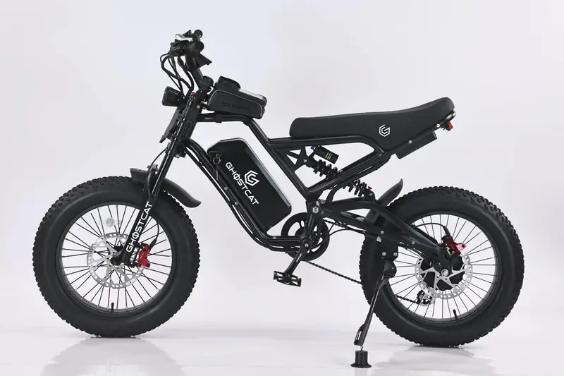 Ghostcat F3 Class 2 Electric Fat Tire Bike | 20" Tires | 750W Motor | 20Mph Top Speed | For Off-Road Adventure Ready 1