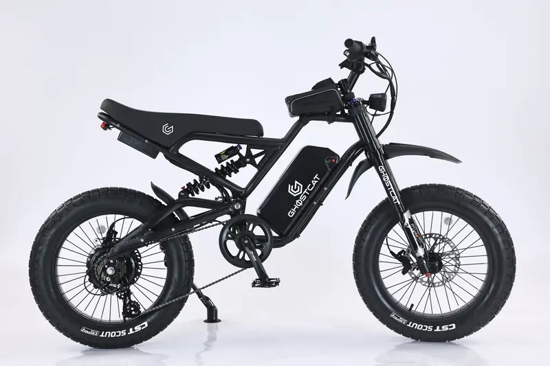 Ghostcat F3x.2 All-Terrain Fat Tire Electric Bike | 1500W Motor | 52V/25Ah Battery | 35 Mph Top Speed | 25-50 Miles Range | For Off-Road Adventures & Dual Sport Enthusiasts 1