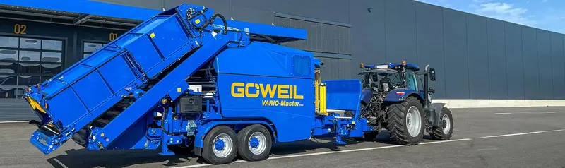 Göweil | Vario-Master | Baler-Wrapper Combination | Working Width 11.48 Feet | 80-140 Cm Bale Diameter | Minimum 90 Kw (120 Hp) | For Tractor 1