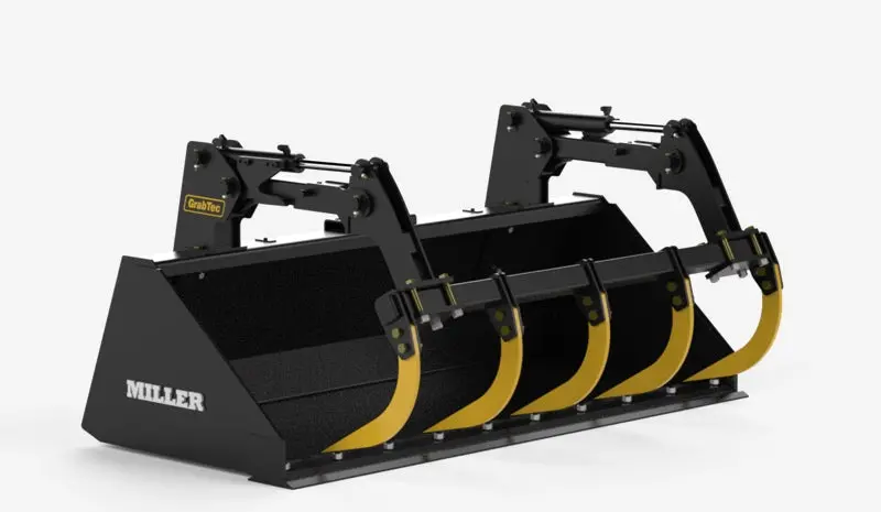 Grabtec Bucket & Grapple Combos | Model Gs | Width 72" & 84" Inches | Oil Flow Range 15-30 Gpm | For Skid Loaders 1