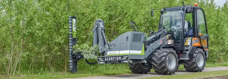 Greentec 3Pt Boom Mower Tractor | Model Scorpion 430 S | Transport Width 7' 3" Ft | Horsepower 80 Hp | For Tractors 1