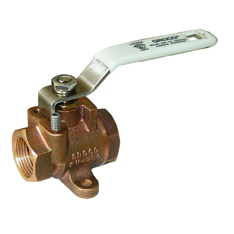 Groco 1/4" Npt Bronze Inline Fuel Valve [Fv-250] 1
