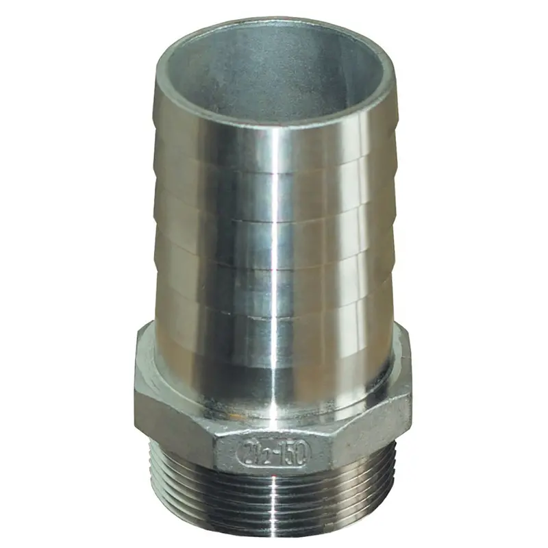 Groco 3/4" Npt X 3/4" Id Stainless Steel Pipe To Hose Straight Fitting  [Pth-750-S] 1