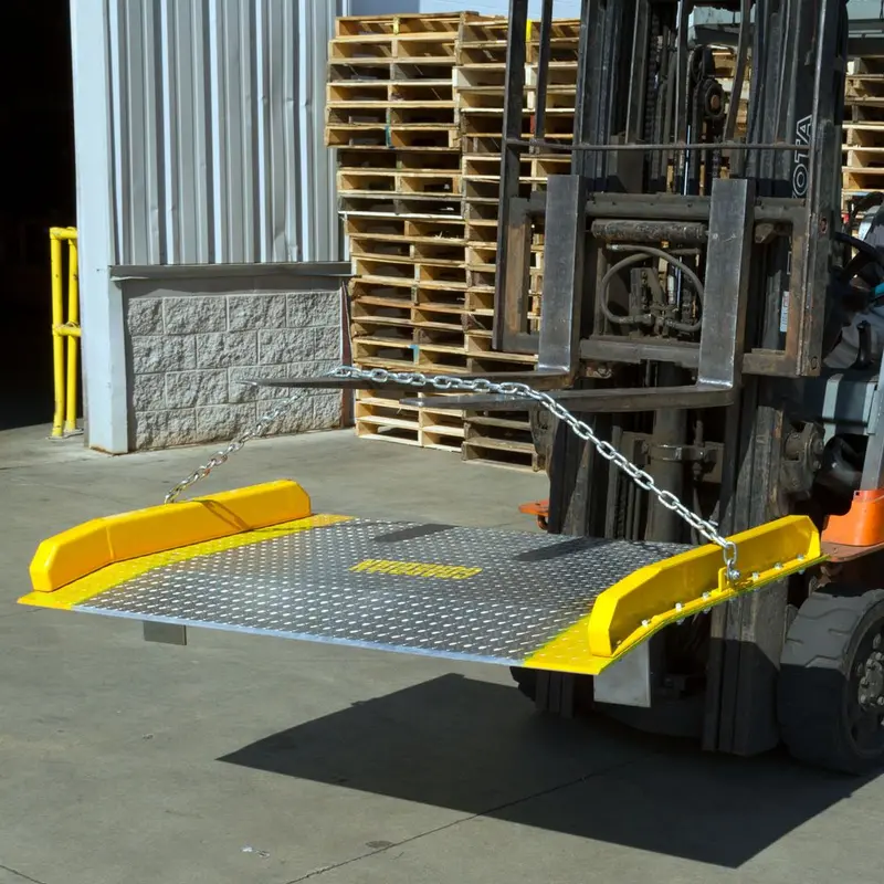 Guardian Industrial Products Aluminum Dock Board | Model Adb-6060-15000 | 60" W X 60" L | 15,000 Lb Capacity | For Forklifts & Loading Docks 1