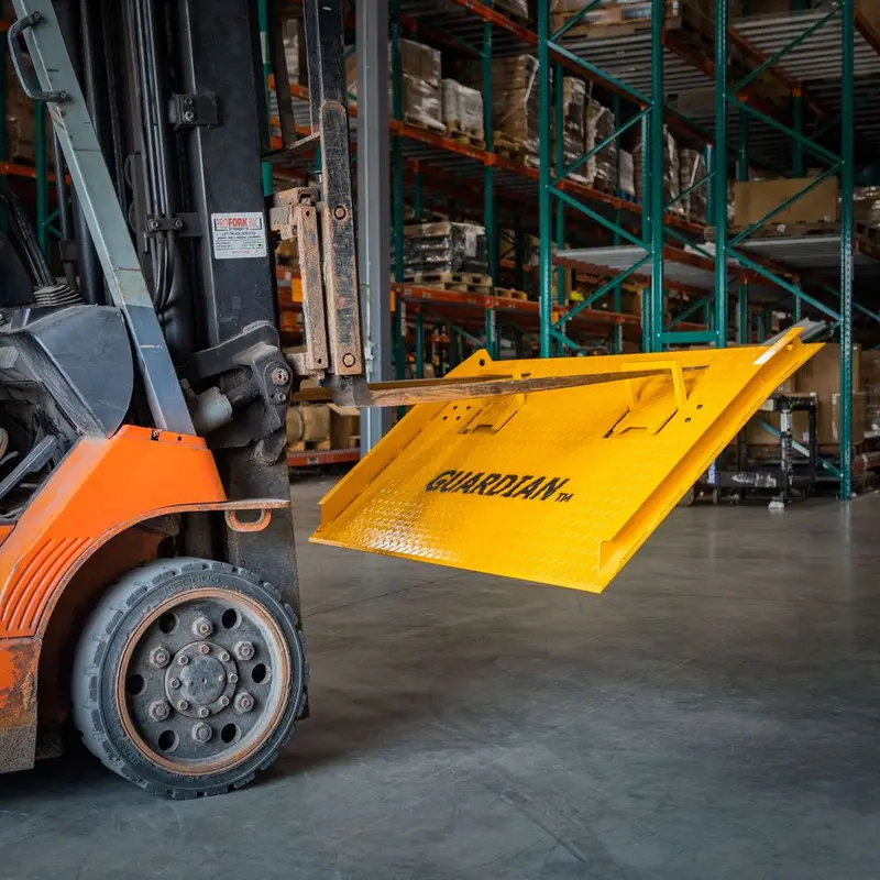 Guardian Industrial Products Steel Dock Board | Model Sdbph-7260-16000 | 60" L X 72" W | 16,000 Lb Forklift Capacity | For Loading Docks & Truck Trailers 1