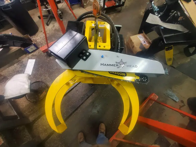 Hammer Head Add-A-Saw Hydraulic Chainsaw | Max Log Cut-Off Diameter 24" | Hydraulic Flow 14+ Gpm | For Skid Steers 2