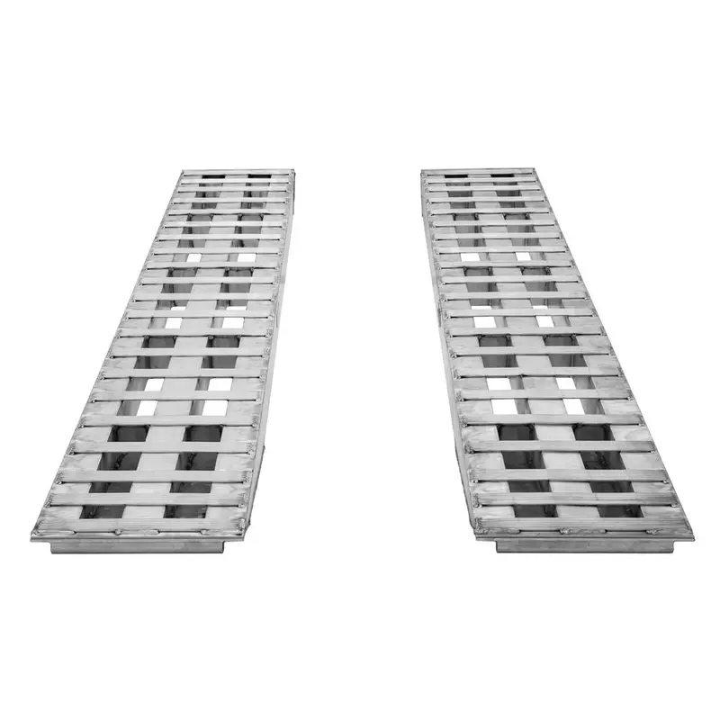 Heavy Duty Ramps Aluminum Heavy Equipment Loading Ramps | Model 20-20-120-02-02 | Size 10' L X 20" W | 20,000 Lb. Axle Capacity | Horsepower 23 Hp | For Trailers, Step Decks & Industrial Equipment 1