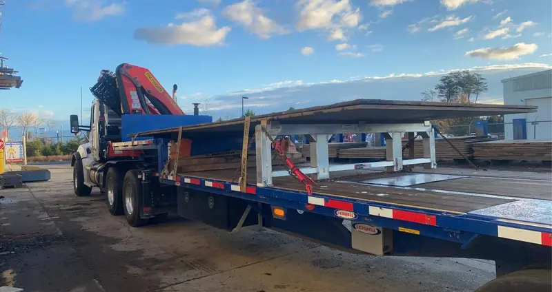 Heavy Duty Ramps Aluminum Load Leveler Bridge | Model 20-04-101-24-Ll | Size 5" L X 100-7/8" W X 24" H | Capacity 20,000 Lb. | Horsepower 23 Hp | For 24" Drop Step Deck Trailers 1