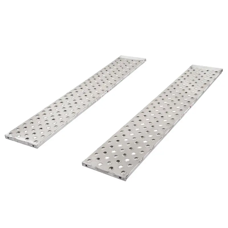 Heavy Duty Ramps Aluminum Roller-End Replacement Trailer Ramps | Model 05-18-099-03-E-P | Size 99" L X 18" W | Capacity 5,000 Lb Per Axle | Horsepower 23 Hp | For Car Haulers & Trailer 1