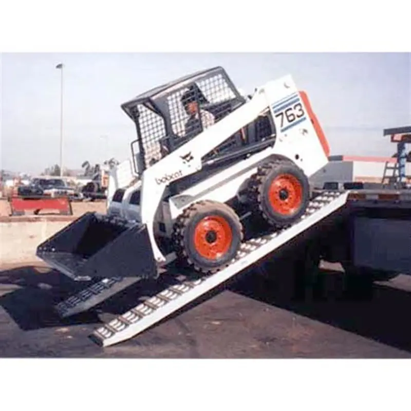 Heavy Duty Ramps Heavy Equipment Loading Ramps | Model 10-16-120-02-S | Size 10' L X 16" W | Capacity 10,000 Lb Per Axle | 23 Hp | 0 To 25 Gpm | For Skid Steers & Tractors 1