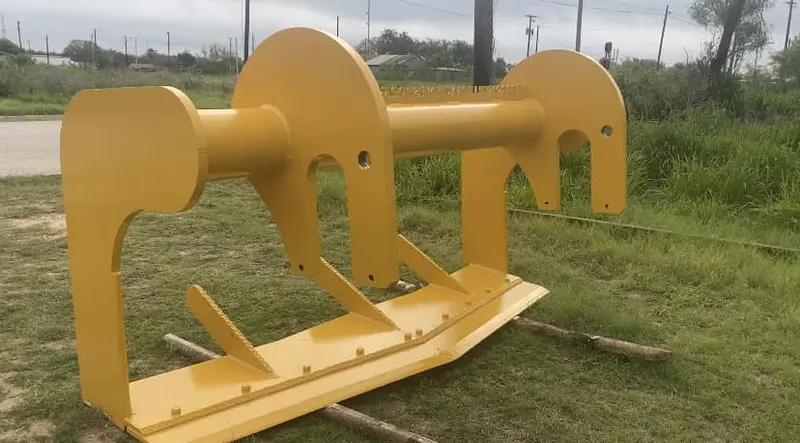 Hebbronville Machine Shop 8' To 16' Root Plow For Dozer 5