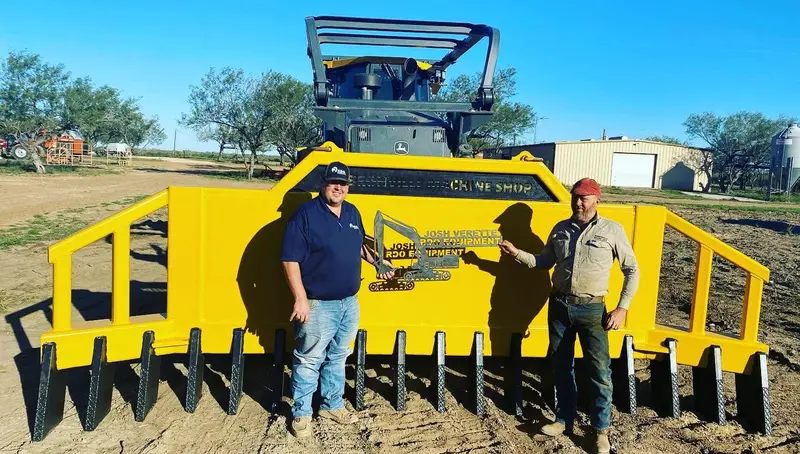 Hebbronville Machine Shop 8' To 24' Medium Duty C Frame Style Dozer Rake For Dozer 1