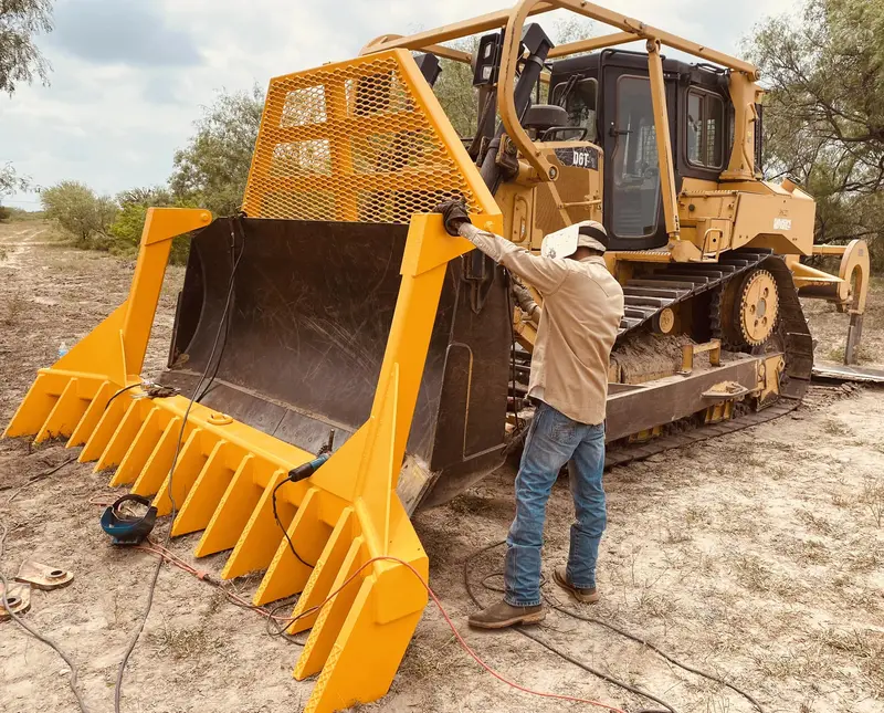 Hebbronville Machine Shop 8' To 24' Pin On Medium Duty Stacking Rake For Skid Steer 1