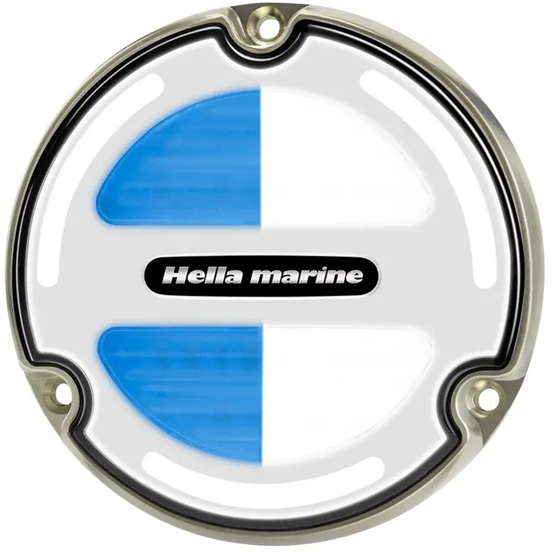 Hella Marine Apelo A3 White/Blue Underwater Light - Bronze - White Lens [016830001] 1