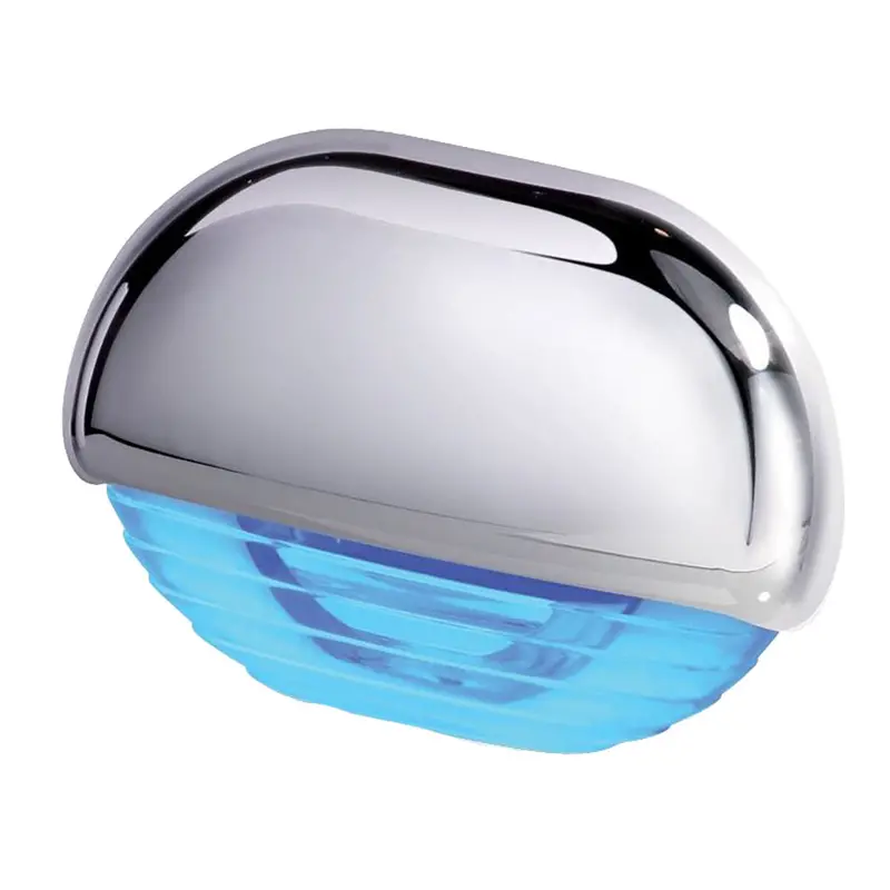 Hella Marine Blue Led Easy Fit Step Light - Polished 315 Stainless Steel Cap [958126131] 1