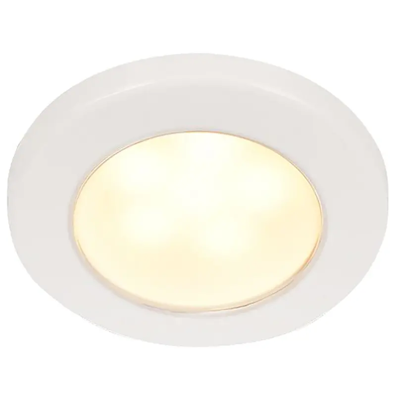 Hella Marine Euroled 75 3" Round Screw Mount Down Light - Warm White Led - White Plastic Rim - 24V [958109111] 1