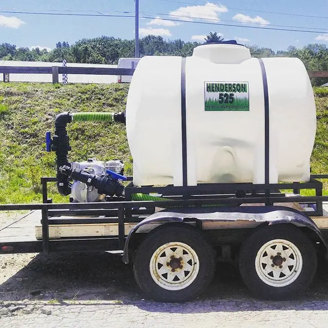 Henderson Hydroseeder 525 Gallon Tank | Model Hende525 | Width 60" | Length 120" | 20 To 100+ Hp | For Tractor, Atv, Utv, Trailer & Forklift 1