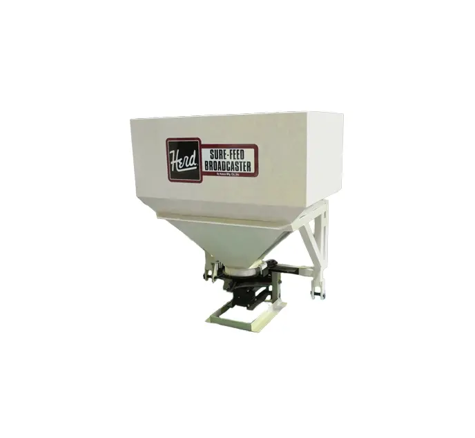 Herd Broadcast Seeder & Spreader | Model 1200C-3Pt | Spread Width 40' | Hopper Capacity 16 Bushels | Horsepower 45-55 Hp | For Tractors 2