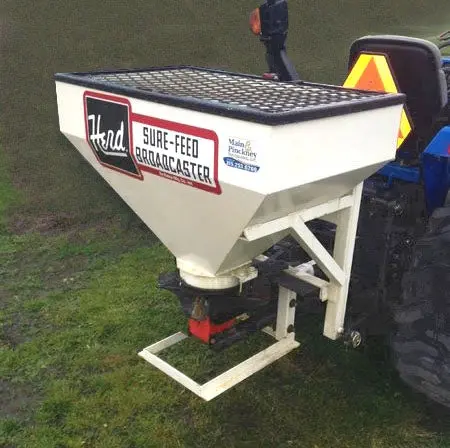 Herd Salt & Sand Spreader | Model 5.5-3Pt | Hopper Capacity 9–10 Cubic Ft | Horsepower 25-35 Hp | For Tractors 1