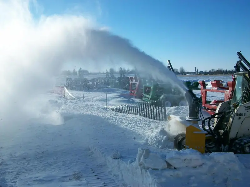 Hitchdoc Hydraulic Snowblower | Model Hds84ss | Width 84" Inches | Oil Flow Range 11–35 Gpm | For Extreme Duty Skid Steer 1