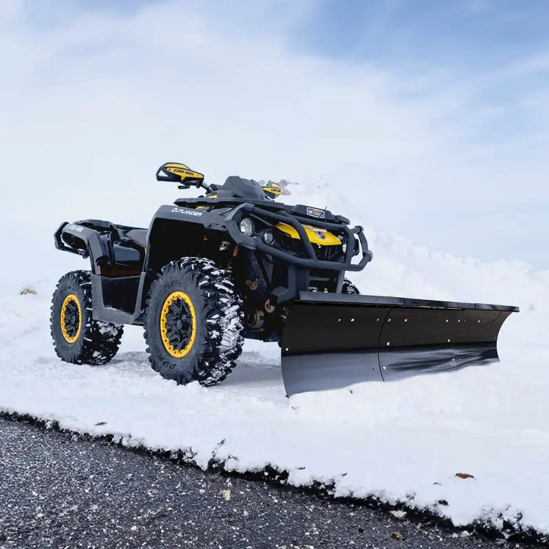 Hitchdoc Outdoor | Universal Atv Snow Plow System | Adjustable 50" To 60" Blade | Horsepower Range 20 To 45 Hp | For Atvs 1