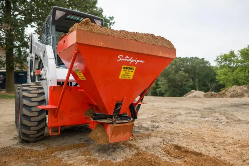 Hitchdoc Sandpiper Hydraulic Spreader | Model Hsp08 | Width 30” Inches | Hydraulic Flow 10-20 Gpm | For Skid Steers 1