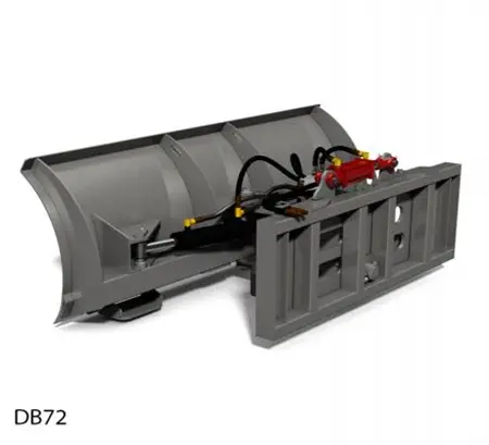 Hla Attachment Heavy Duty Dirt Blade Hydraulic Angle & Tilt Less Mount | Model Db72-84-96 | 72"-84"- 96" Width | For Tractor 1