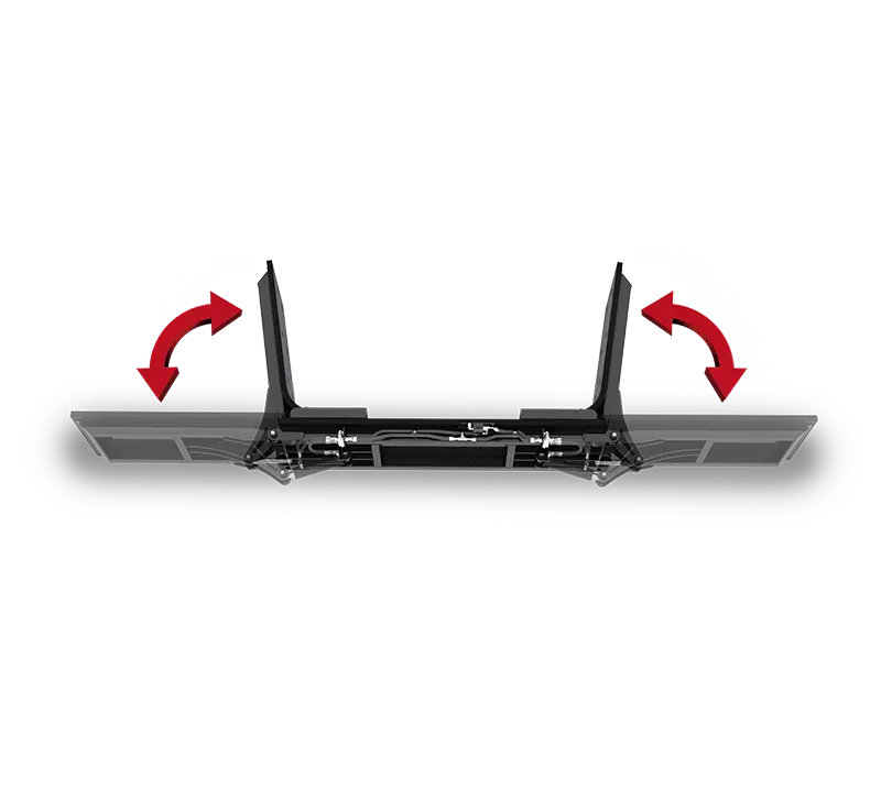 Hla Attachment Hydraulic Adjustment Rubber Scraper/ Box Blade Less Mount | Model Rshy815/916 | 8' / 9' Width | For Tractor 4