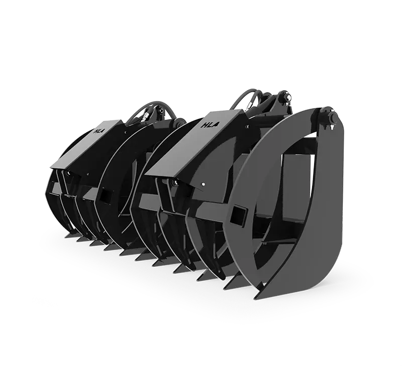 Hla Attachment Root Rake Grapple With Skid Steer Mount | Width 66", 78", 88" & 96" Inches | For Skid Steers 1