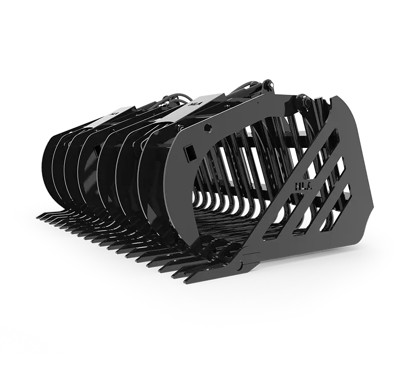 Hla Attachment Stone Fork With Split Grapple Less Mount | Model 62"-108" Hd | 62"-108" Width | For Tractor 16