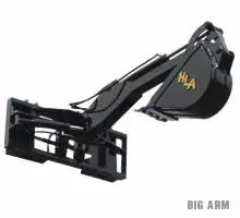 Hla Attachments | 6 Ft. Skid Steer Backhoe | Model Bh600-Bo500 | Digging Depth 6 Ft | 140° Swing | For Skid Steer 1