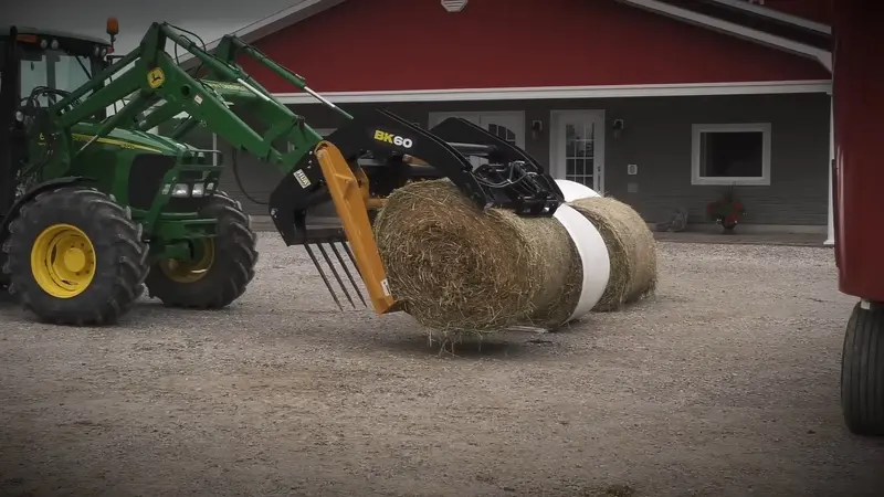 Hla Attachments | Bale Knife (Less Frame) | Models Bk48lf, Bk60lf & Bk72lf | Bale Diameter 48" To 72" | Hydraulic Clamp | For Tractor 1