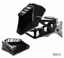 Hla Attachments High Dump High Volume Bucket Less Mount | Width 60", 66", 72", 78", 84" & 96" | For Excavator/Skid Steer 10